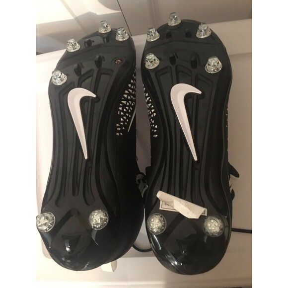 NEW Nike Men’s Sz 16 Black White‎ Pro D Force Savage Football Cleats 902677-001 - Picture 7 of 8